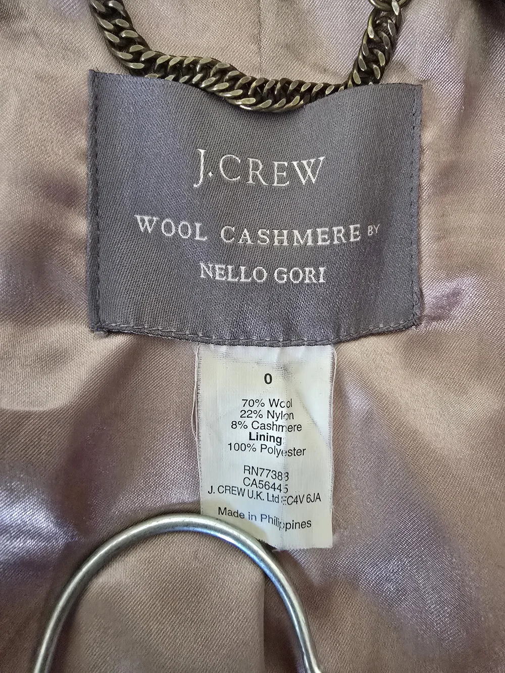 J. Crew product descriptors